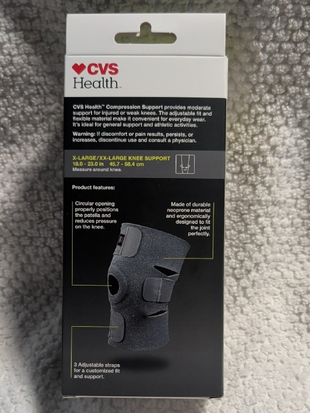 CVS Compression Knee Moderate Support - Picture 2 of 5